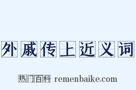 外戚传上近义词是什么意思的图片